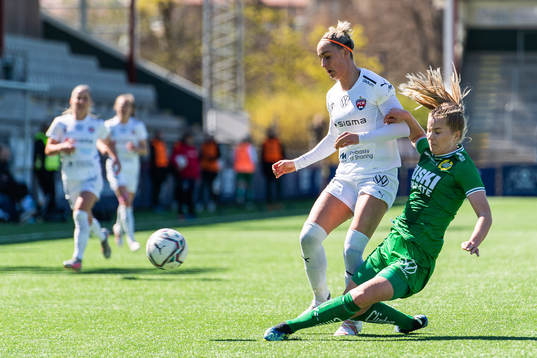 Rosengårds Sanne Troelsgaard och Hammarbys Eva Nyström