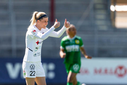Rosengårds Olivia Schough jublar