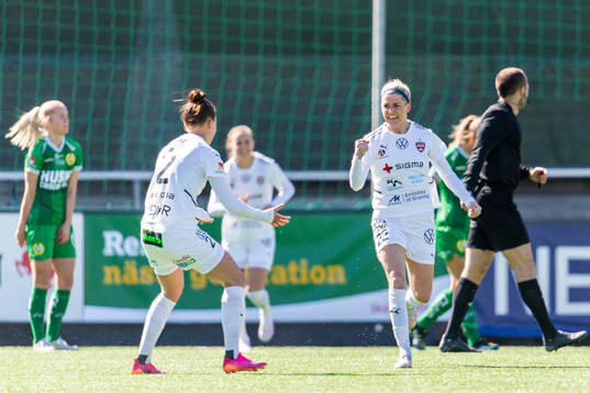 Rosengårds Olivia Schough jublar
