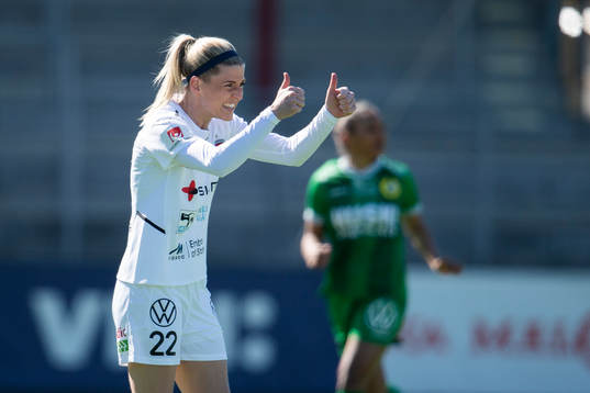 Rosengårds Olivia Schough jublar