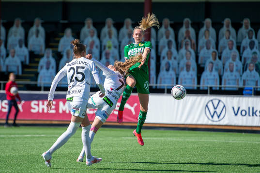 Rosengårds Fiona Brown och Hammarbys Ellen Wangerheim