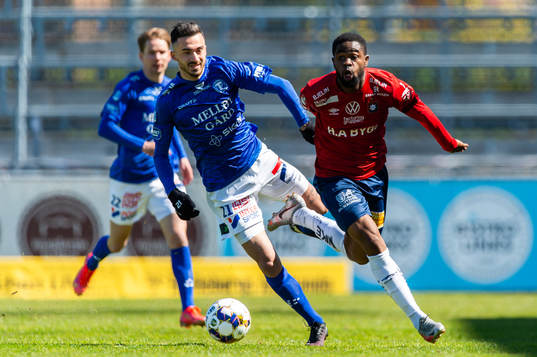 Trelleborgs Simon Amin och Örgrytes Abdoul Razak