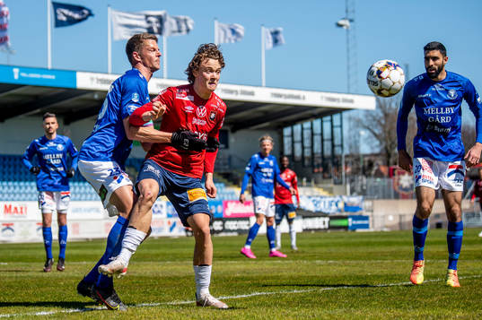 Trelleborgs Fredrik Liverstam och Mouhammed Ali Dhaini mot