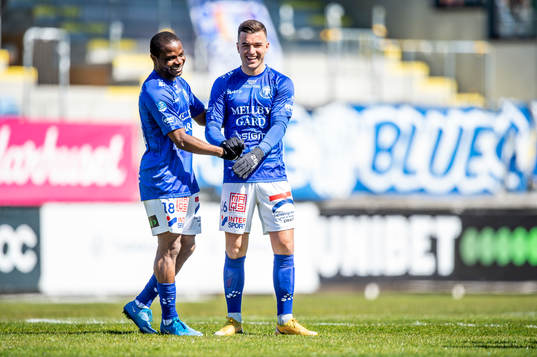 Trelleborgs Henry Offia och Haris Brkic