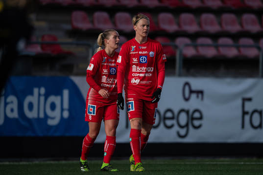 Linköpings Nilla Fischer och Ronja Aronsson