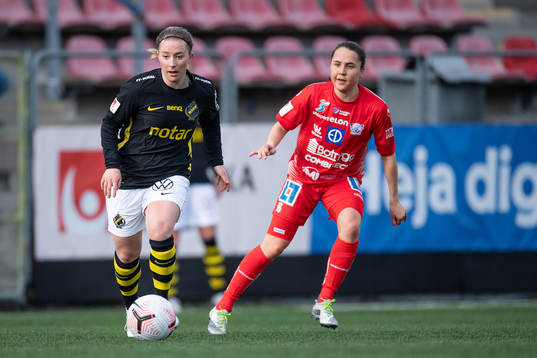 s Clara Härdling och Linköpings Heidi Ellingsen