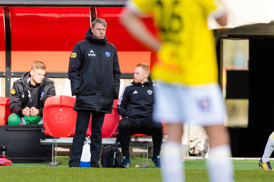 Falkenbergs tränare Hans Eklund