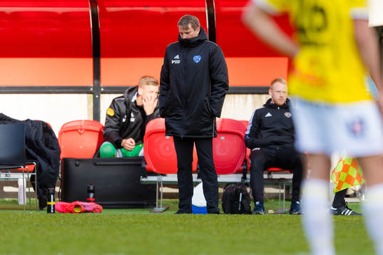 Falkenbergs tränare Hans Eklund deppar