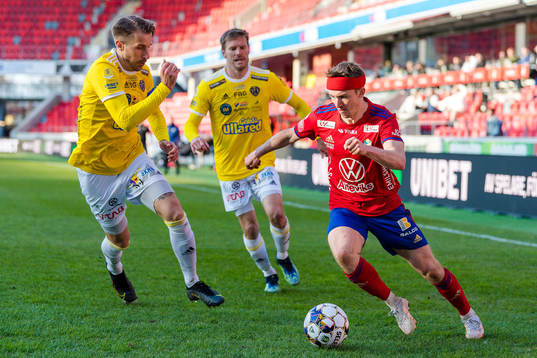 Falkenbergs Tobias Karlsson, Karl Söderström och Östers