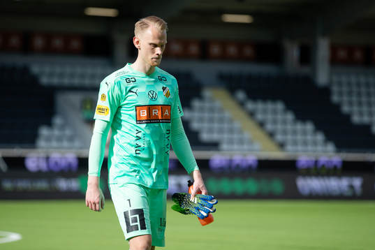 Häckens målvakt Pontus Dahlberg deppar
