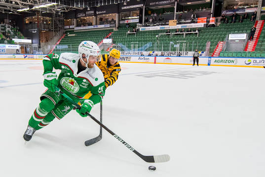 Rögles Simon Ryfors och Skellefteås Rickard Hugg