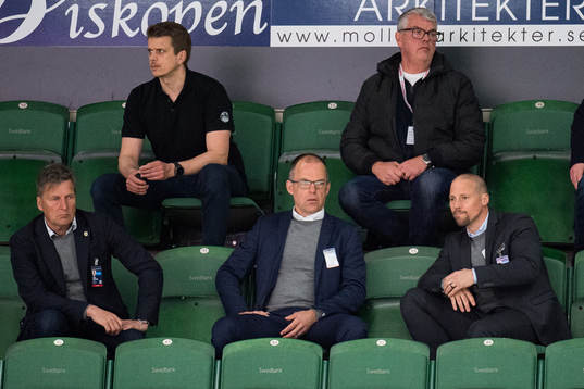 Rögles ordförande Håkan Eriksson, klubbdirektör Daniel