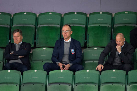 Rögles ordförande Håkan Eriksson, klubbdirektör Daniel