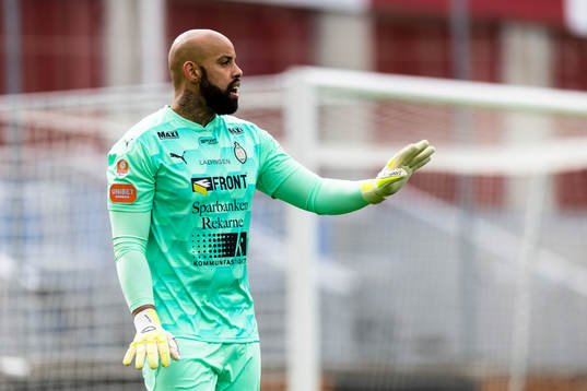 AFC Eskilstunas målvakt Joshua Wicks