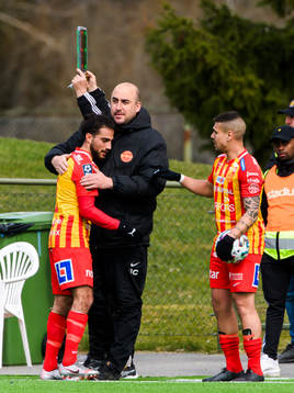 Örebro Syrianskas Mirza Turan och tränare Barsaum Cicek