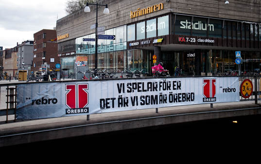 Text med Det är vi som är Örebro centralt i Örebro