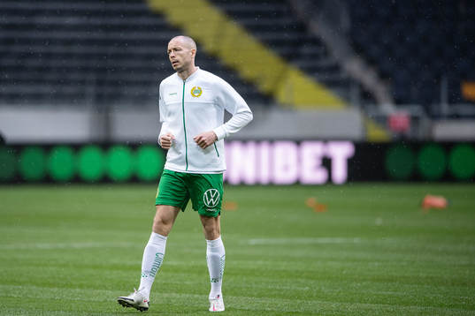 Hammarbys Jon Gudni Fjoluson värmer upp