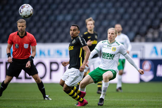 s Bilal Hussein och Hammarbys Gustav Ludwigson