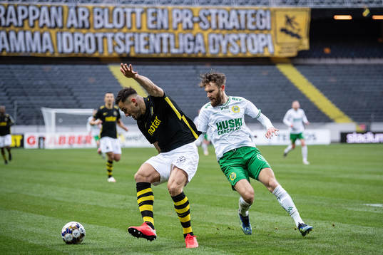 s Sotirios Papagiannopoulos och Hammarbys Simon Sandberg