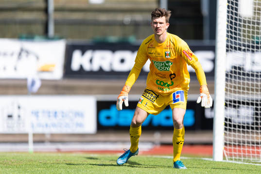 Varbergs målvakt August Strömberg