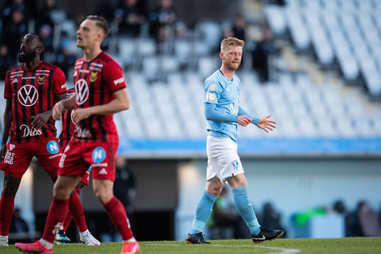 Malmö FFs Anders Christiansen deppar