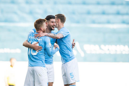 Malmö FFs Anders Christiansen, Antonio Colak och Sören