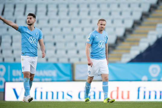 Malmö FFs Franz Brorsson deppar