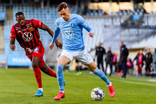 Östersunds Isak Ssewankambo och Malmö FFs Veljko