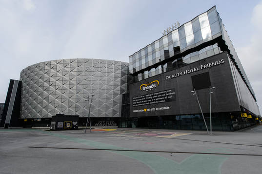 Exteriör vy av Friends Arena