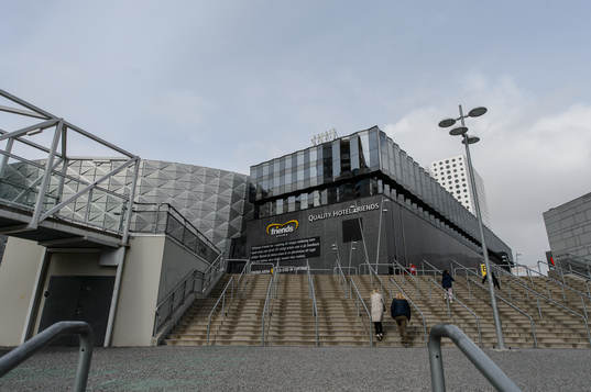 Exteriör vy av Friends Arena