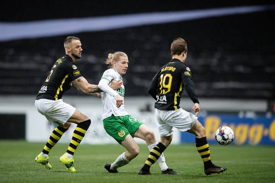 s Alexander Milosevic och Saku Ylätupa mot Hammarbys