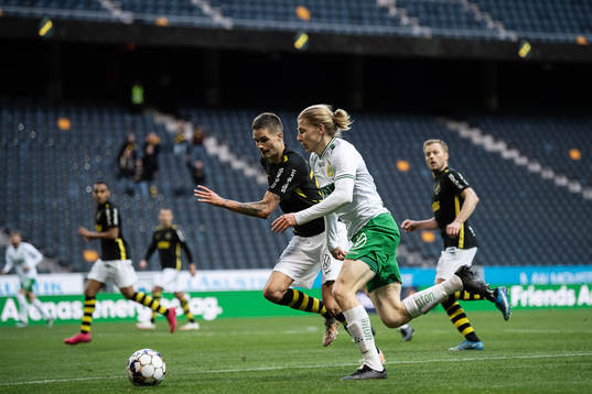 s Mikael Lustig och Hammarbys Gustav Ludwigson