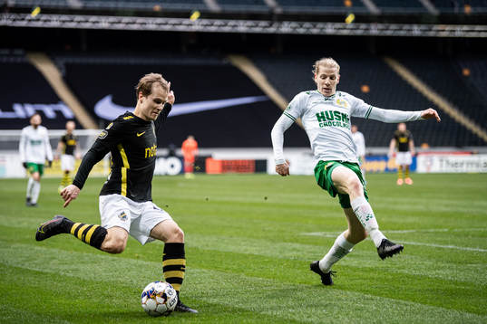 s Saku Ylätupa och Hammarbys Gustav Ludwigson