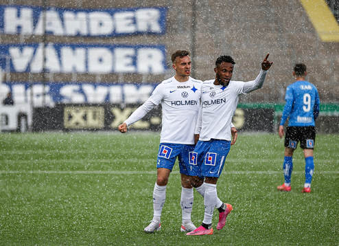 IFK Norrköpings Henrik Castegren och Samuel Adegbenro