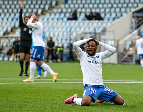 IFK Norrköpings Samuel Adegbenro deppar