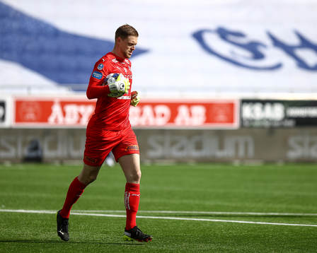 Halmstads målvakt Malkolm Nilsson Säfqvist