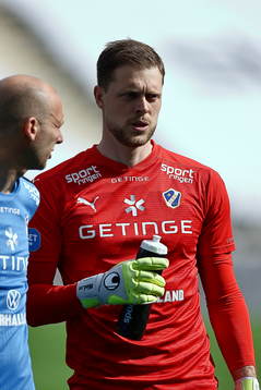 Halmstads målvakt Malkolm Nilsson Säfqvist