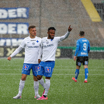 IFK Norrköpings Henrik Castegren och Samuel Adegbenro