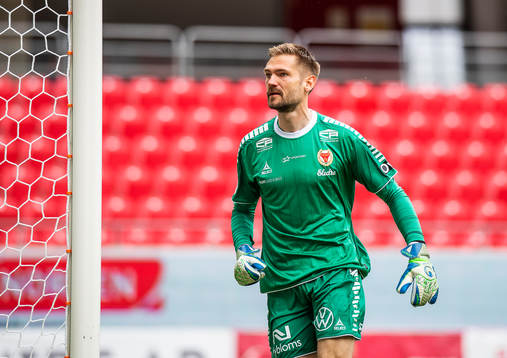 Kalmars målvakt Lucas Hägg Johansson