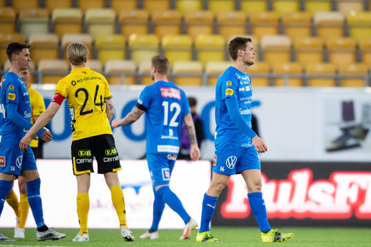 Mjällbys Jacob Bergström deppar