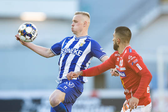 IFK Göteborgs Kolbeinn Sigthorsson och Degerfors Sean