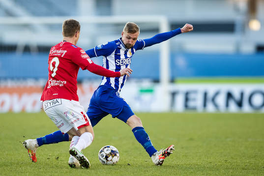 Degerfors Johan Bertilsson och IFK Göteborgs Sebastian