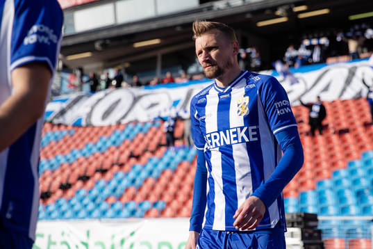IFK Göteborgs Sebastian Eriksson innan fotbollsmatchen i