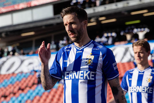 IFK Göteborgs Mattias Bjärsmyr innan fotbollsmatchen i