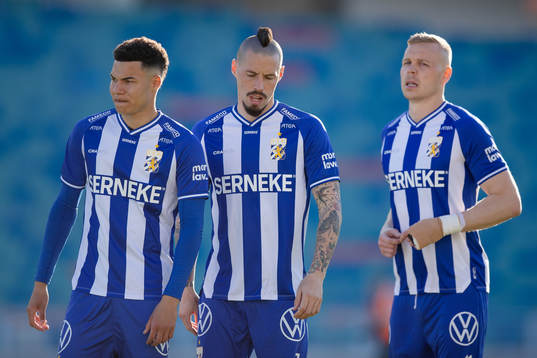 IFK Göteborgs Alexander Jallow, Marek Hamsik och Kolbeinn