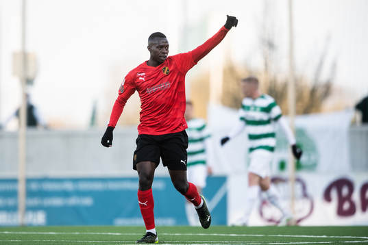 Vasalunds Anthony Wambani jublar