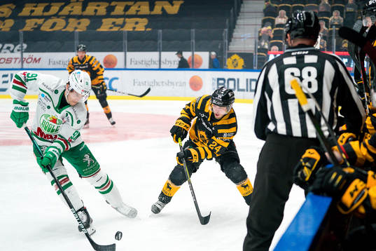 Rögles Adam Tambellini och Skellefteås Andreas Wingerli