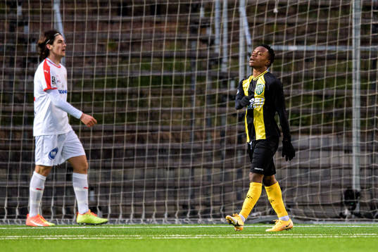 Hammarby TFFs Alfred Olatomi Olaniyan deppar
