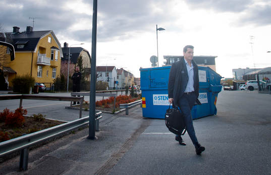 Växjös tränare Sam Hallam
