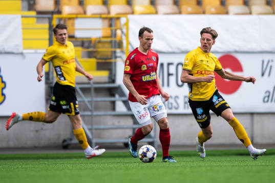 Falkenbergs Anton Wede och Elfsborgs Noah Söderberg
